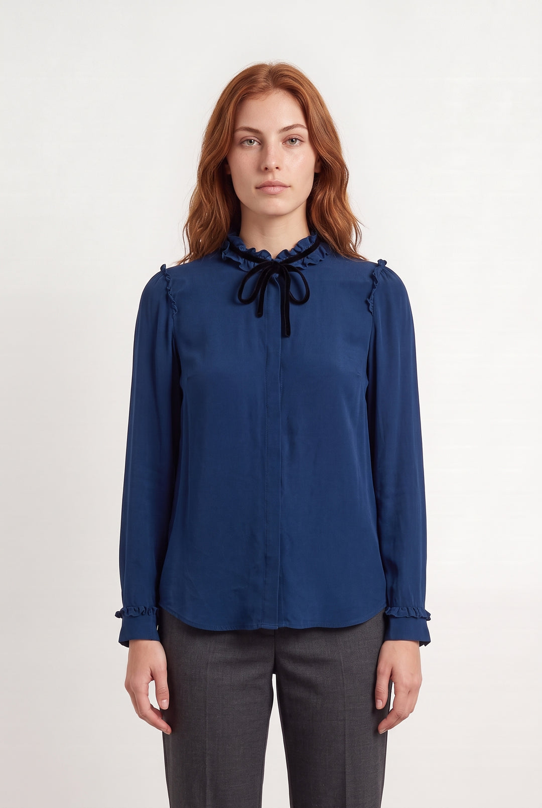 Chemisier Bleu - Taille S/36 de la marque The Kooples | PARAD120094 - Vendu par Paradigme - Image 1