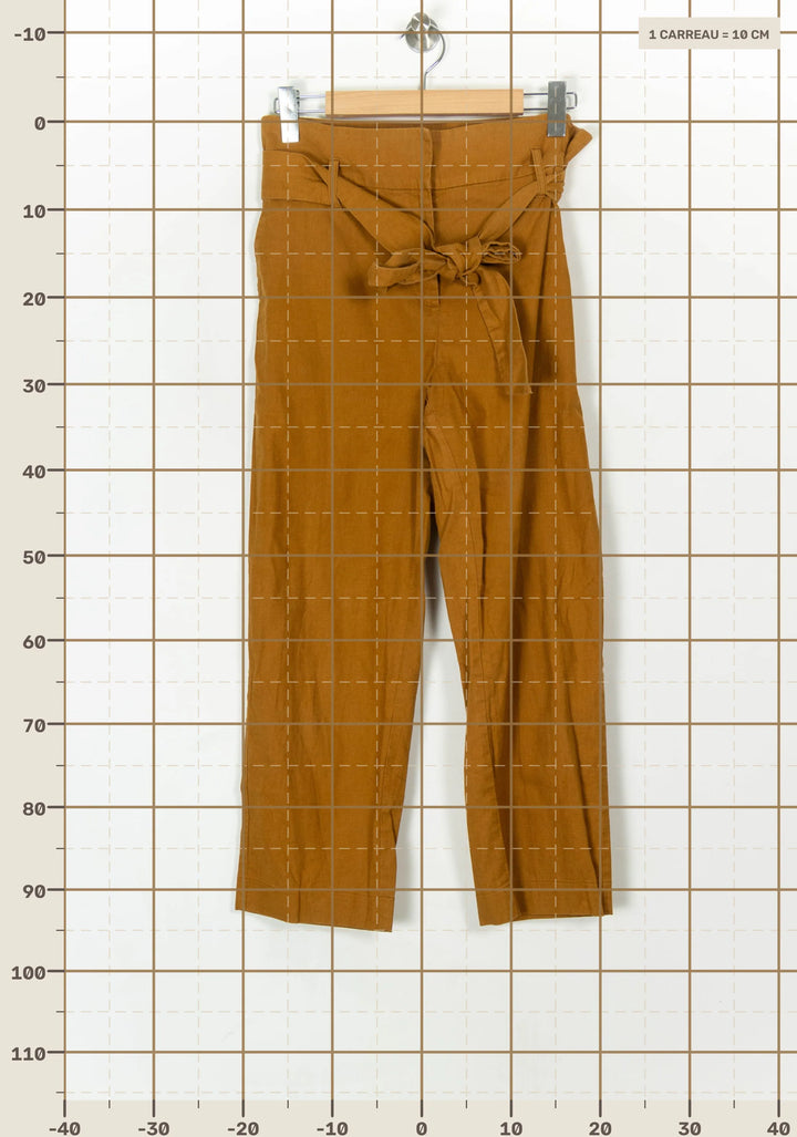 Pantalon Large Orange - Taille M/38 de la marque Sézane | PARAD120097 - Vendu par Paradigme - Image 4