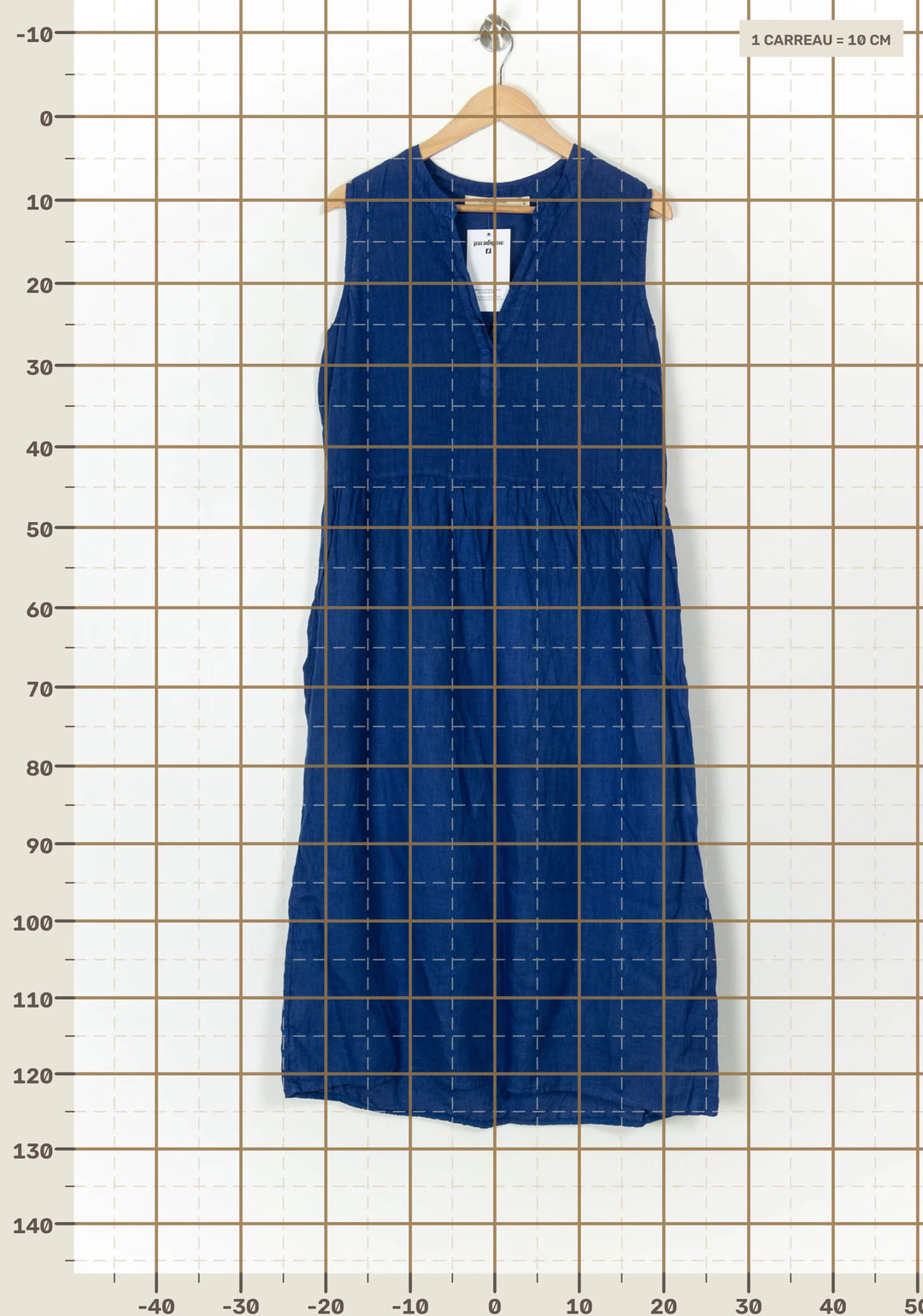 Robe Bleue - Taille L/40 de la marque La Fée Maraboutée | PARAD120098 - Vendu par Paradigme - Image 4