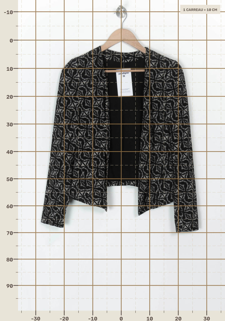 Veste Noire et Grise - Taille S/36 de la marque IKKS | PARAD120102 - Vendu par Paradigme - Image 4