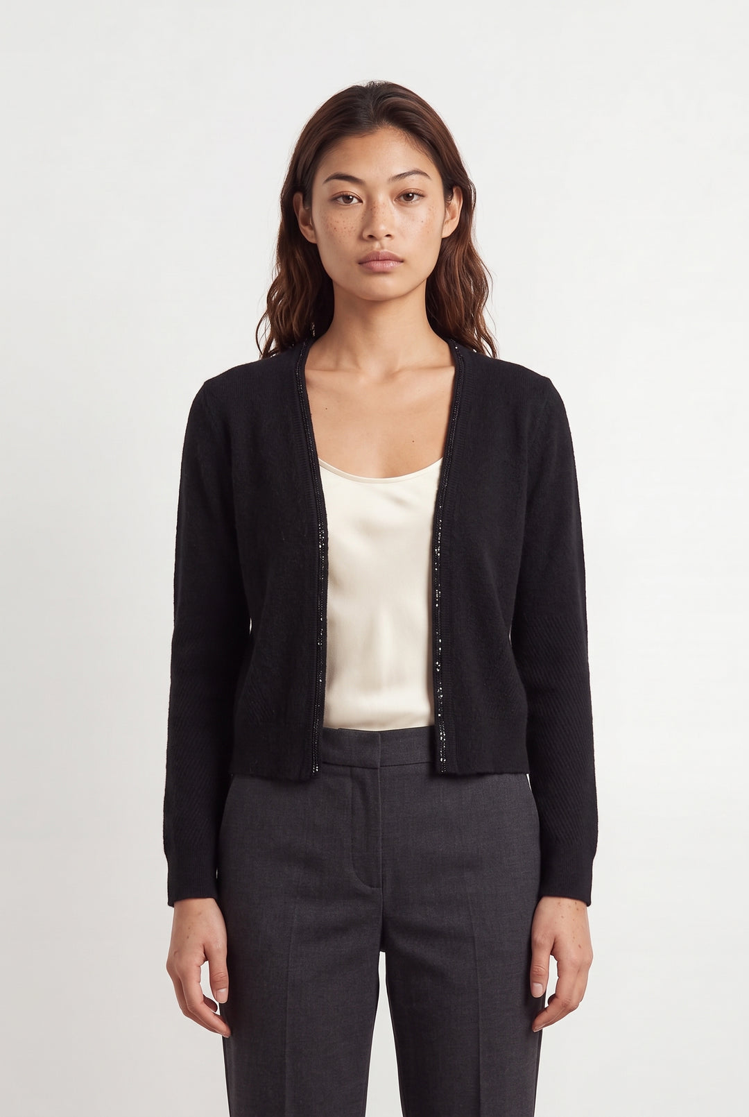 Cardigan Noir - Taille M/38 de la marque IKKS | PARAD120103 - Vendu par Paradigme - Image 1