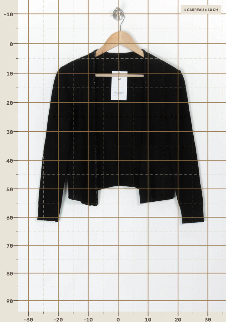 Cardigan Noir - Taille M/38 de la marque IKKS | PARAD120103 - Vendu par Paradigme - Image 4