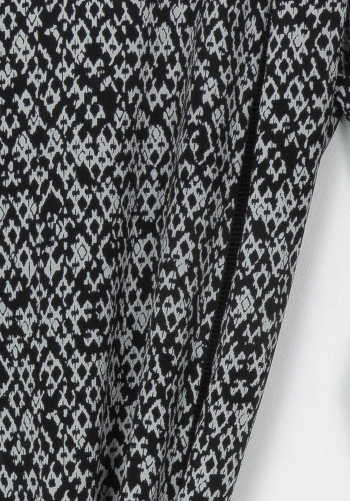 Robe Portefeuille Noire et Blanche - Taille M/38 de la marque IKKS | PARAD120107 - Vendu par Paradigme - Image 3