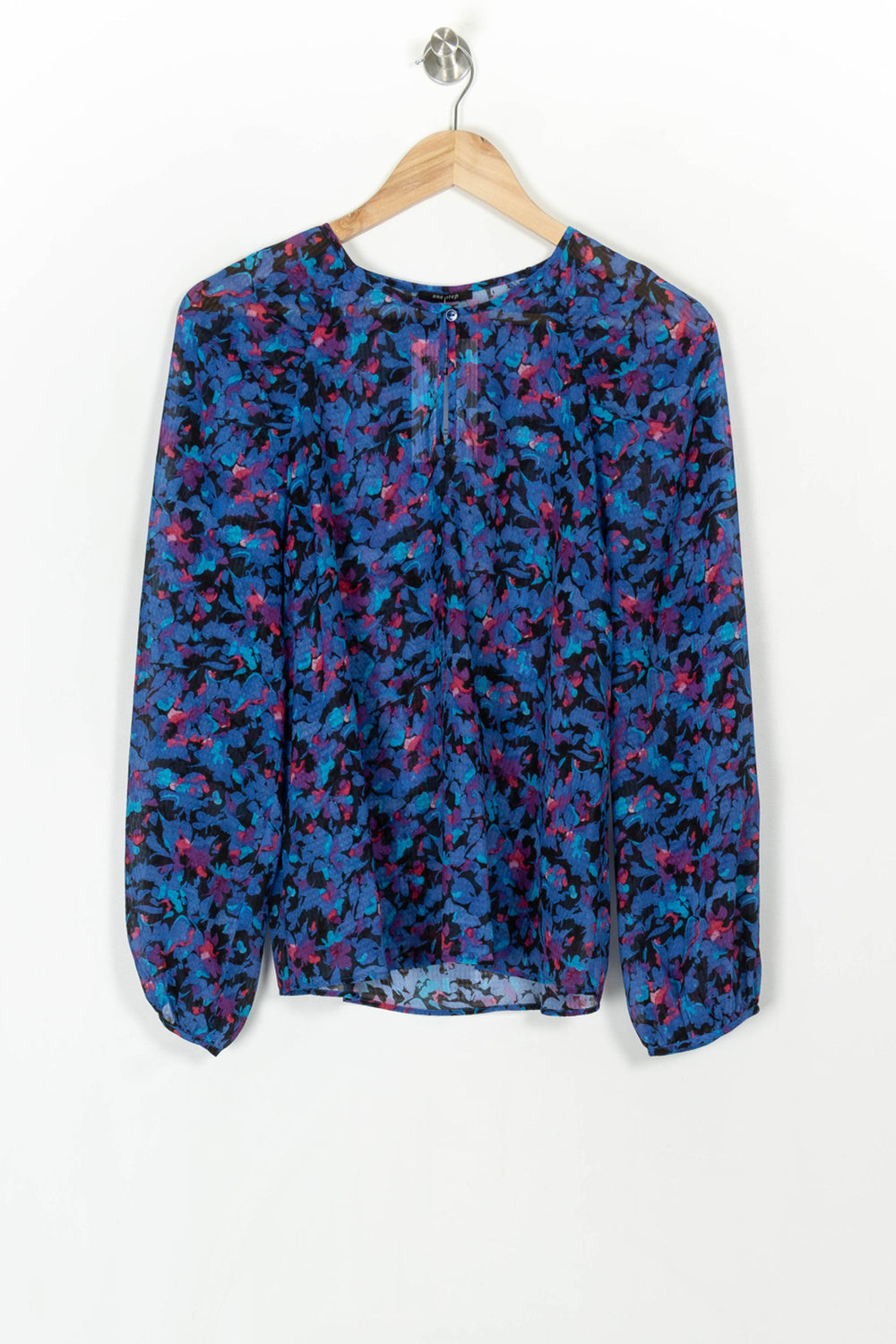 Blouse Bleu et Violet - Taille L/40 de la marque One Step | PARAD120109 - Vendu par Paradigme - Image 2