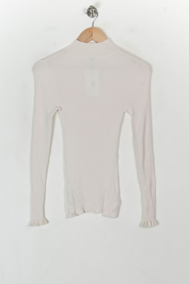 Pull Blanc - Taille M/38 de la marque Indies | PARAD120113 - Vendu par Paradigme - Image 5