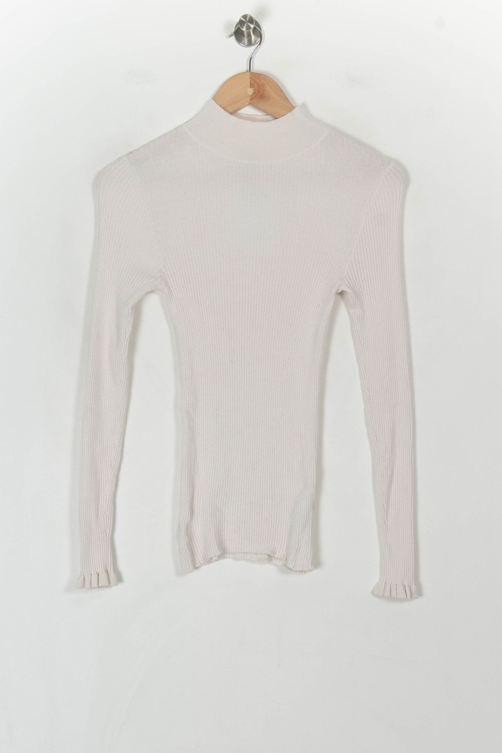 Pull Blanc - Taille M/38 de la marque Indies | PARAD120113 - Vendu par Paradigme - Image 2