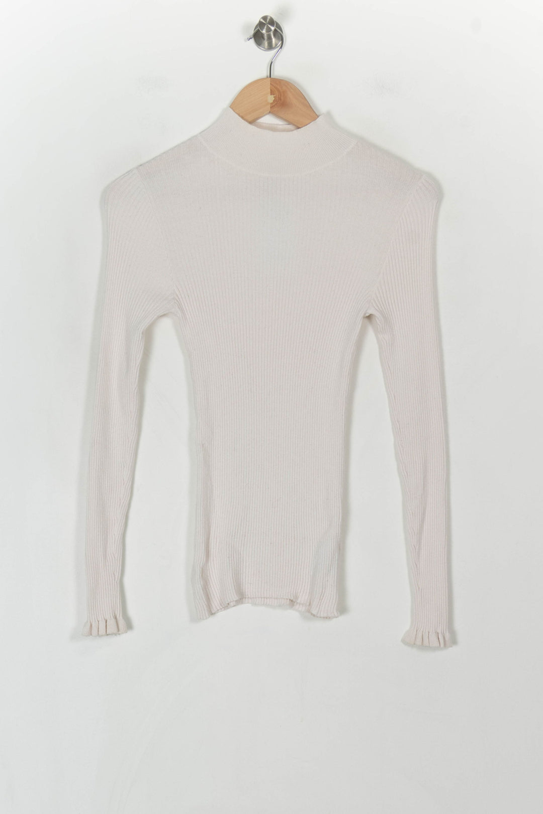Pull Blanc - Taille M/38 de la marque Indies | PARAD120113 - Vendu par Paradigme - Image 2