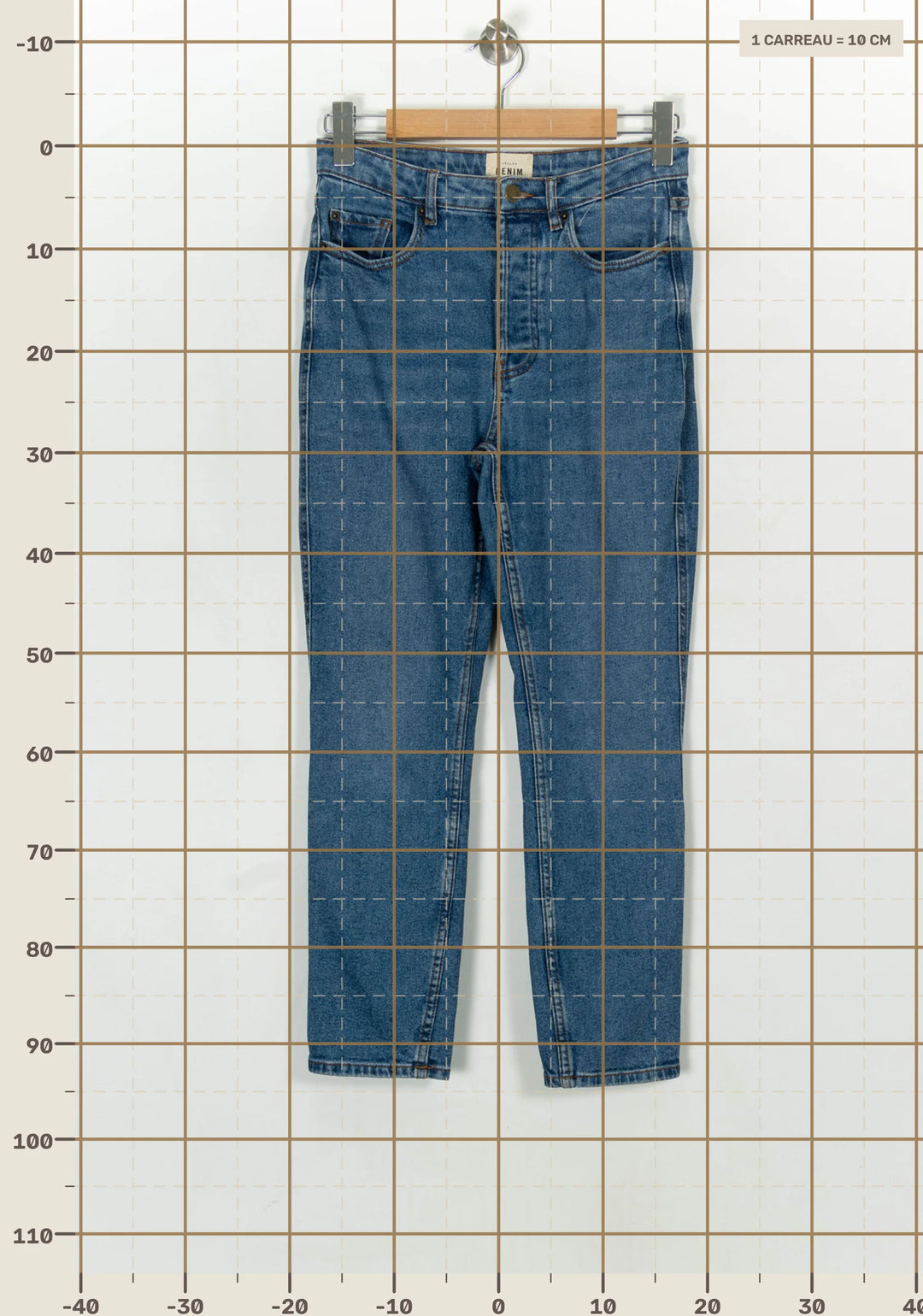 Jean Bleu - Taille M/38 de la marque Sézane | PARAD120118 - Vendu par Paradigme - Image 4