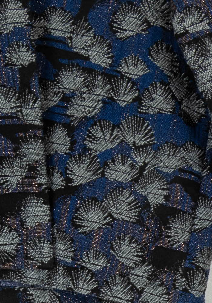 Veste Courte Bleu et Noir - Taille S/36 de la marque La Fée Maraboutée | PARAD120119 - Vendu par Paradigme - Image 3