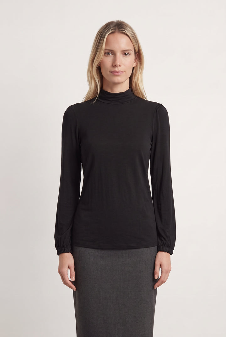 Tee-shirt Manches Longues Noir - Taille XS/34 de la marque La Fée Maraboutée | PARAD120122 - Vendu par Paradigme - Image 1