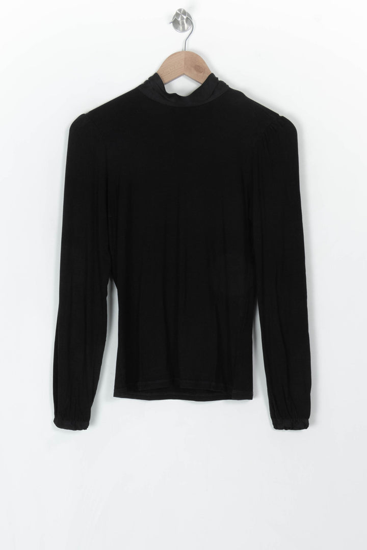 Tee-shirt Manches Longues Noir - Taille XS/34 de la marque La Fée Maraboutée | PARAD120122 - Vendu par Paradigme - Image 2