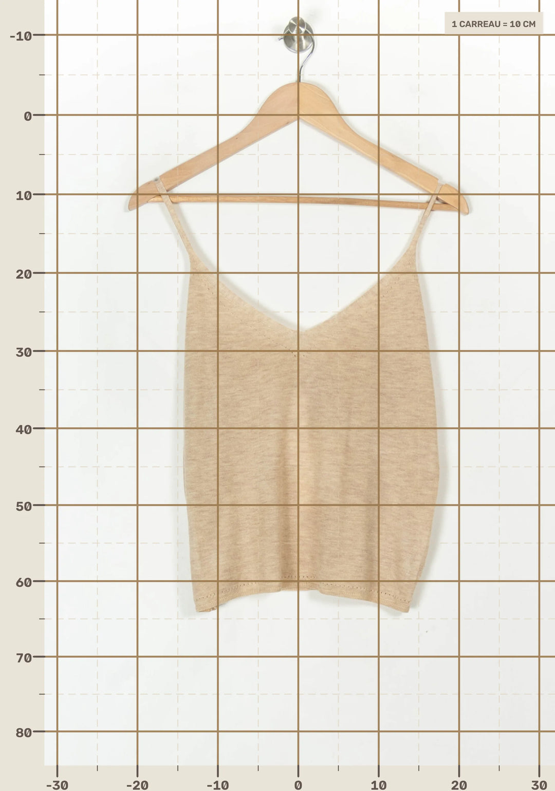Caraco Beige - Taille L/40 de la marque La Petite Etoile | PARAD120130 - Vendu par Paradigme - Image 4