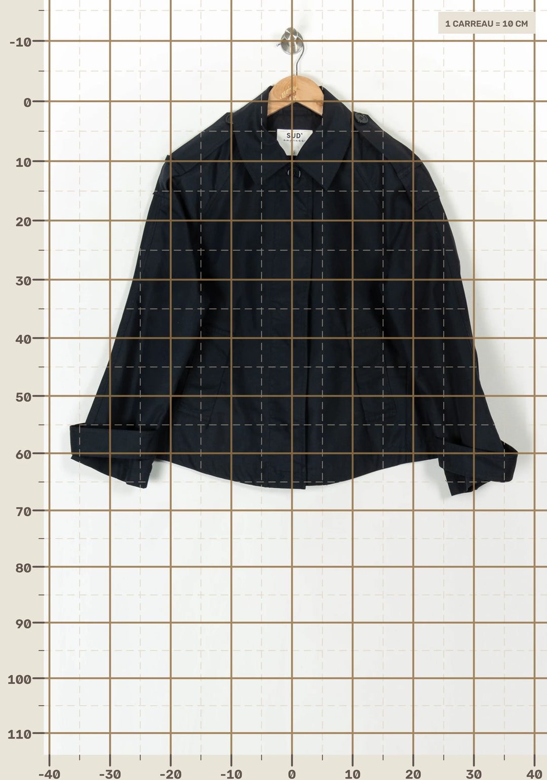 Veste Bleue - Taille XS/34 de la marque Sud express | PARAD120131 - Vendu par Paradigme - Image 4