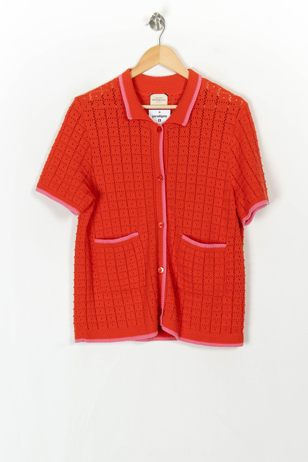 Gilet Rouge et Rose - Taille XL/42 de la marque Petite Mendigote | PARAD120132 - Vendu par Paradigme - Image 2