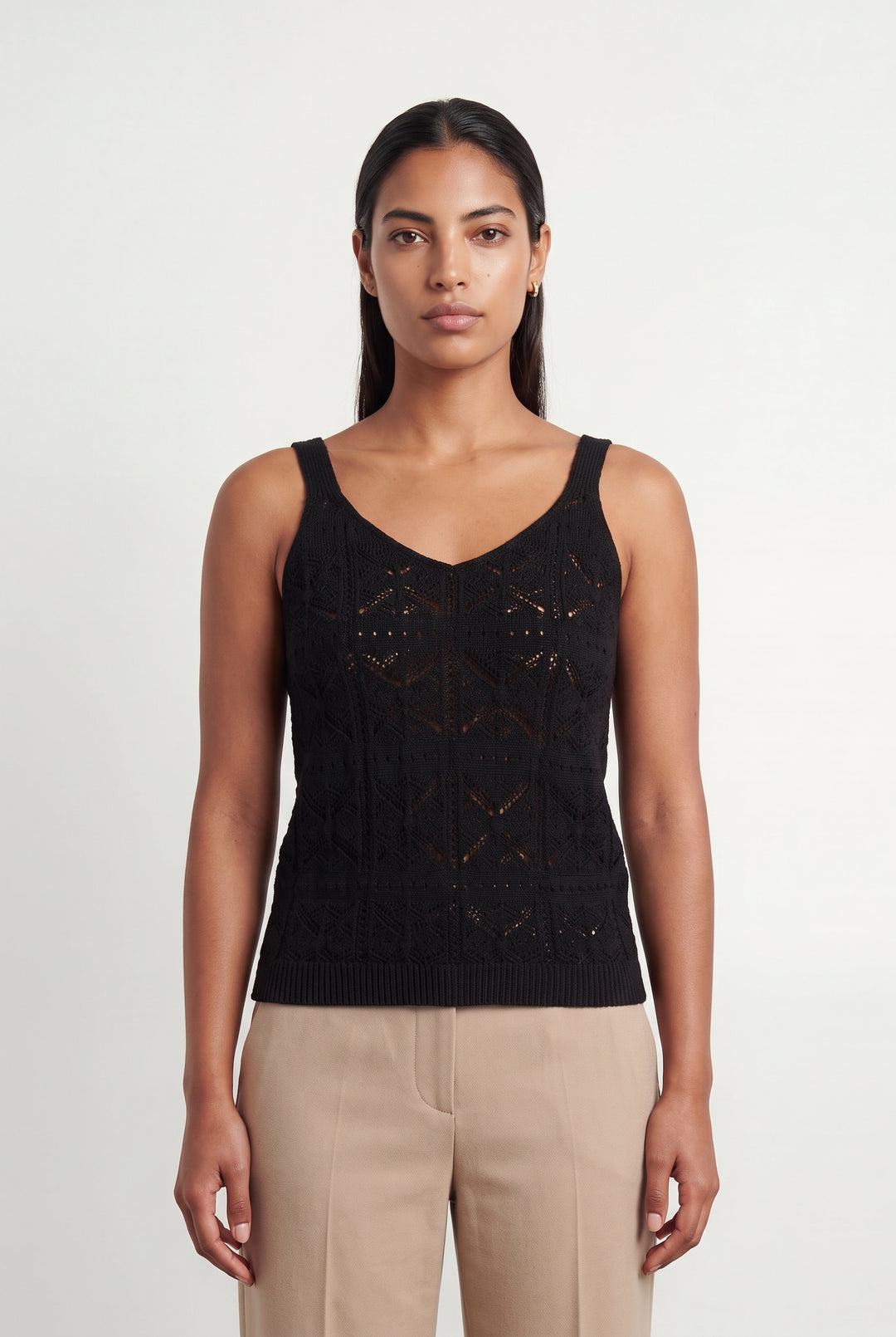 Débardeur Noir - Taille L/40 de la marque La Fée Maraboutée | PARAD120134 - Vendu par Paradigme - Image 1