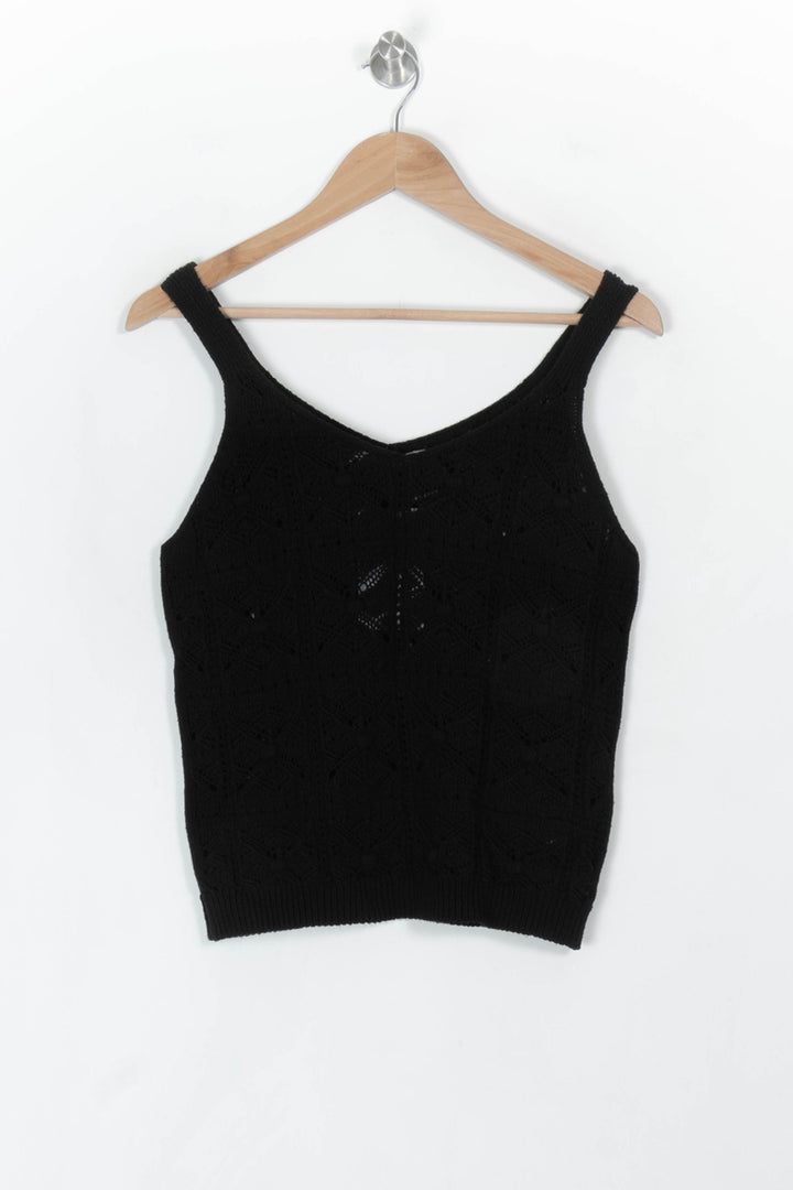 Débardeur Noir - Taille L/40 de la marque La Fée Maraboutée | PARAD120134 - Vendu par Paradigme - Image 2