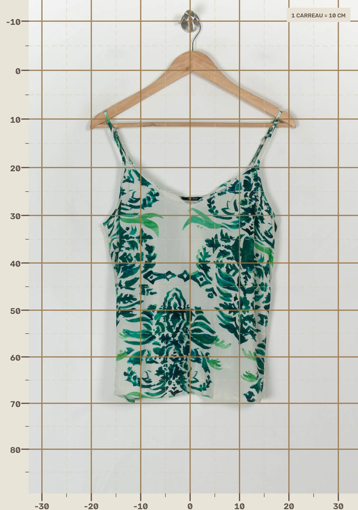 Débardeur Blanc et Vert - Taille M/38 de la marque One Step | PARAD120135 - Vendu par Paradigme - Image 4