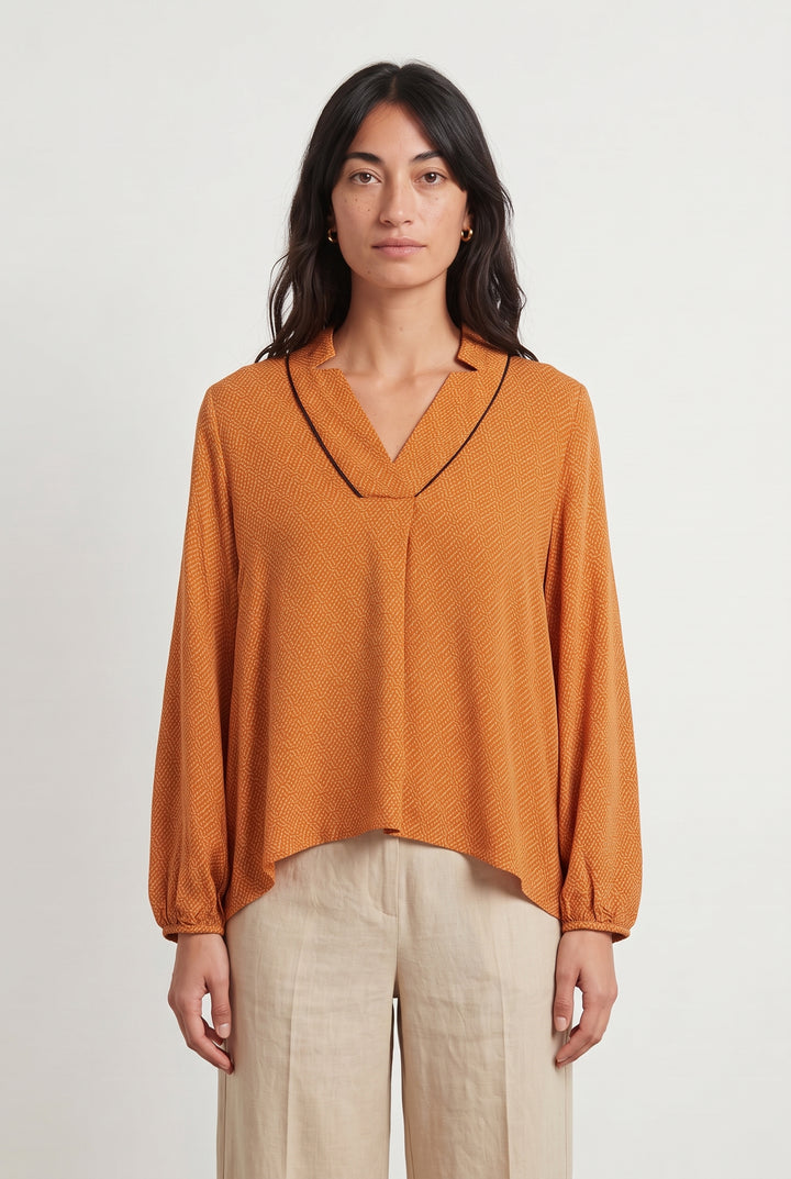 Blouse Orange - Taille M/38 de la marque Bleu Blanc Rouge | PARAD120136 - Vendu par Paradigme - Image 1