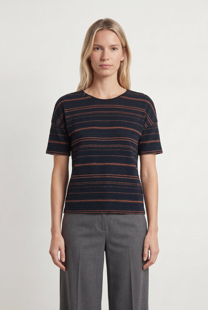 Tee-shirt Noir et Rouge - Taille S/36 de la marque Des petits hauts | PARAD120137 - Vendu par Paradigme - Image 1