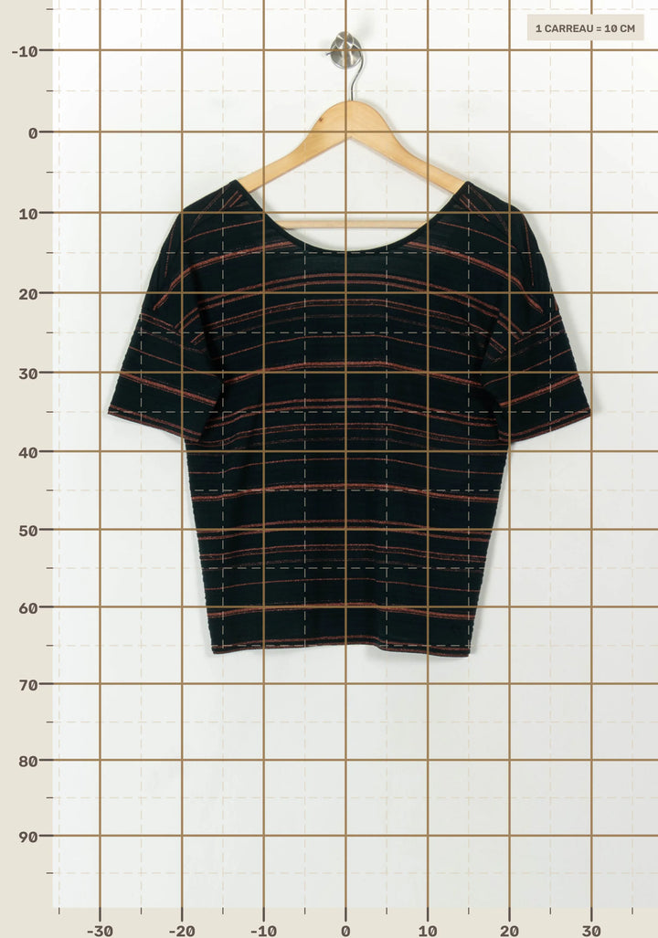 Tee-shirt Noir et Rouge - Taille S/36 de la marque Des petits hauts | PARAD120137 - Vendu par Paradigme - Image 4