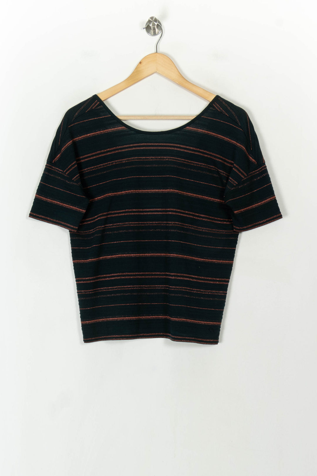 Tee-shirt Noir et Rouge - Taille S/36 de la marque Des petits hauts | PARAD120137 - Vendu par Paradigme - Image 2