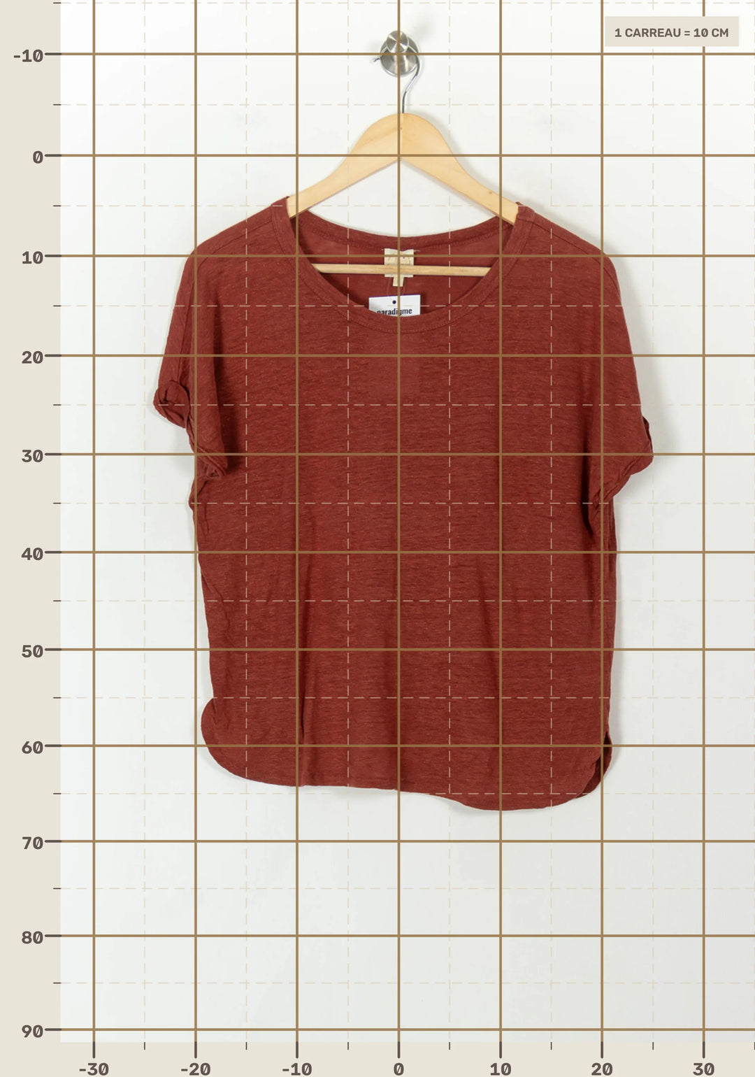 Tee-shirt Rouge - Taille S/36 de la marque Des petits hauts | PARAD120138 - Vendu par Paradigme - Image 4