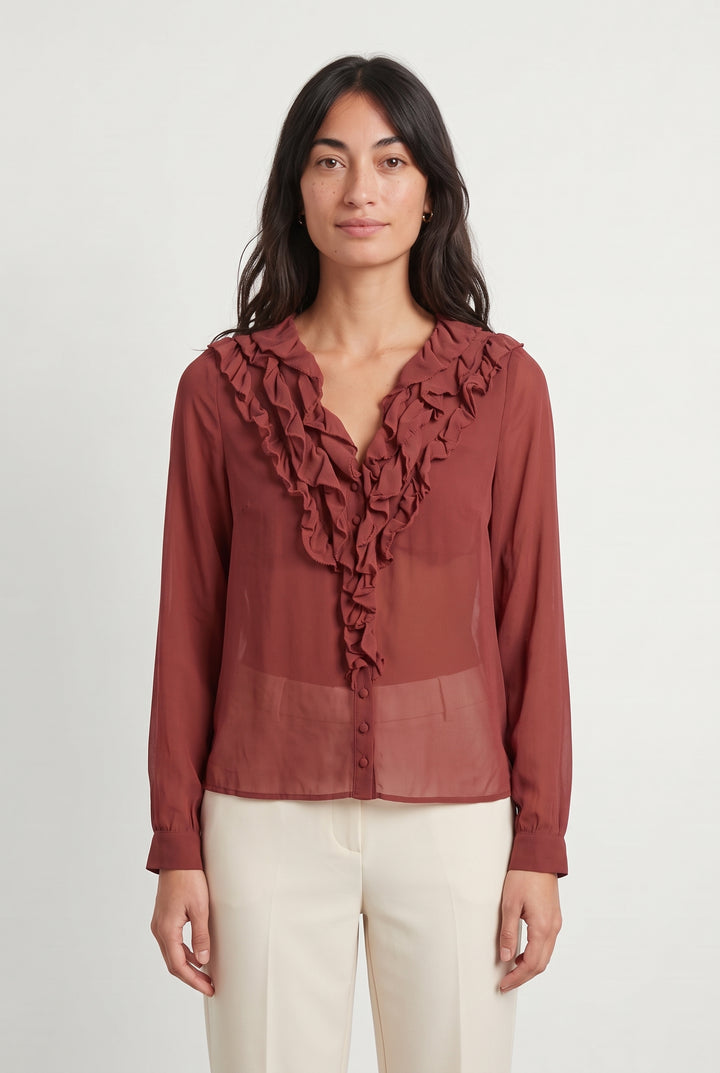 Blouse Rose - Taille XS/34 de la marque Sézane | PARAD120139 - Vendu par Paradigme - Image 1