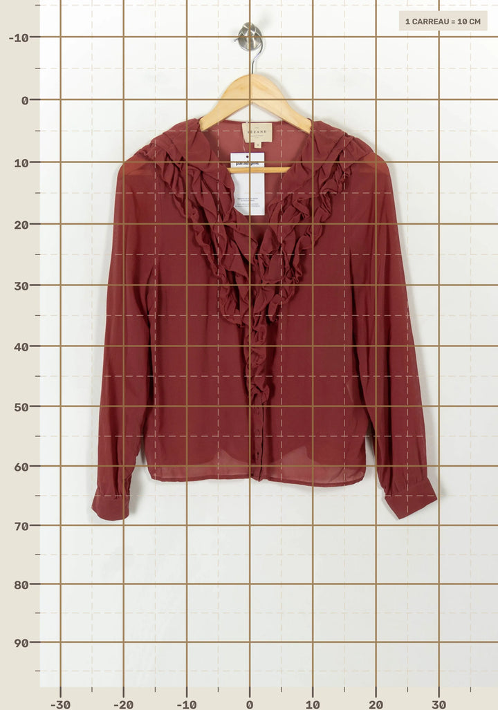 Blouse Rose - Taille XS/34 de la marque Sézane | PARAD120139 - Vendu par Paradigme - Image 4
