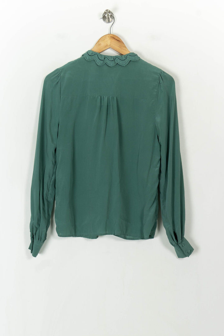 Blouse Verte - Taille XS/34 de la marque Sézane | PARAD120143 - Vendu par Paradigme - Image 5