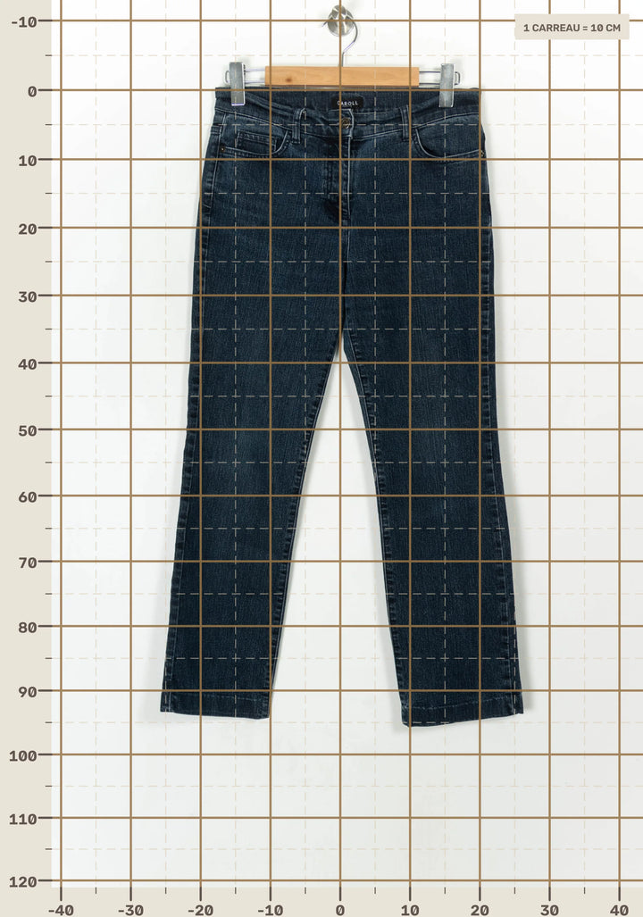 Jean Bleu - Taille L/40 de la marque Caroll | PARAD120145 - Vendu par Paradigme - Image 4