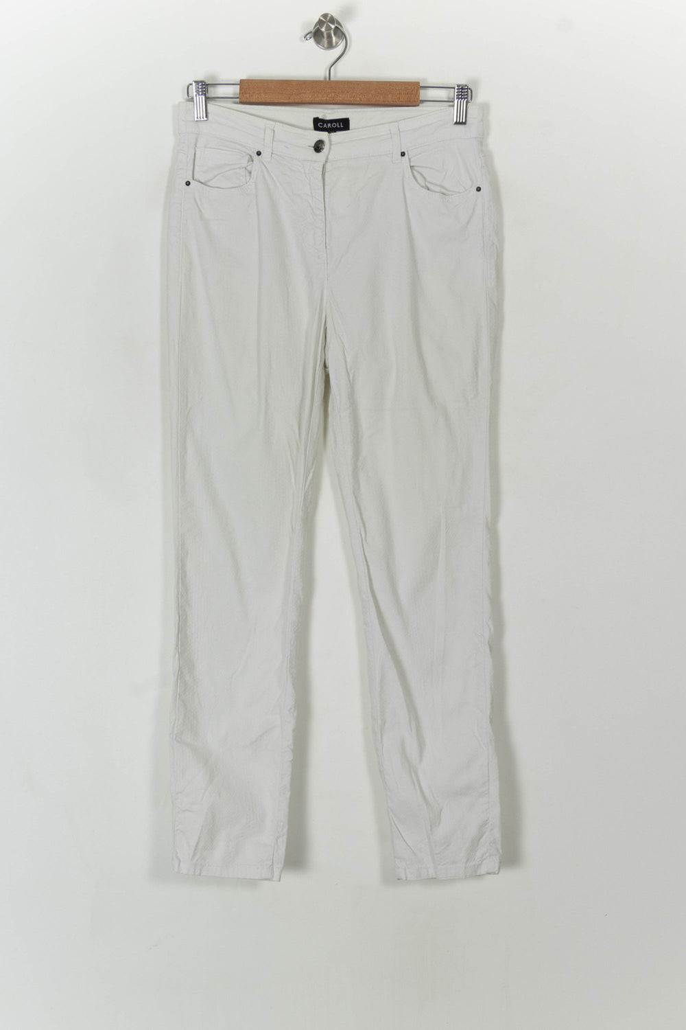 Jean Blanc - Taille M/38 de la marque Caroll | PARAD120147 - Vendu par Paradigme - Image 2