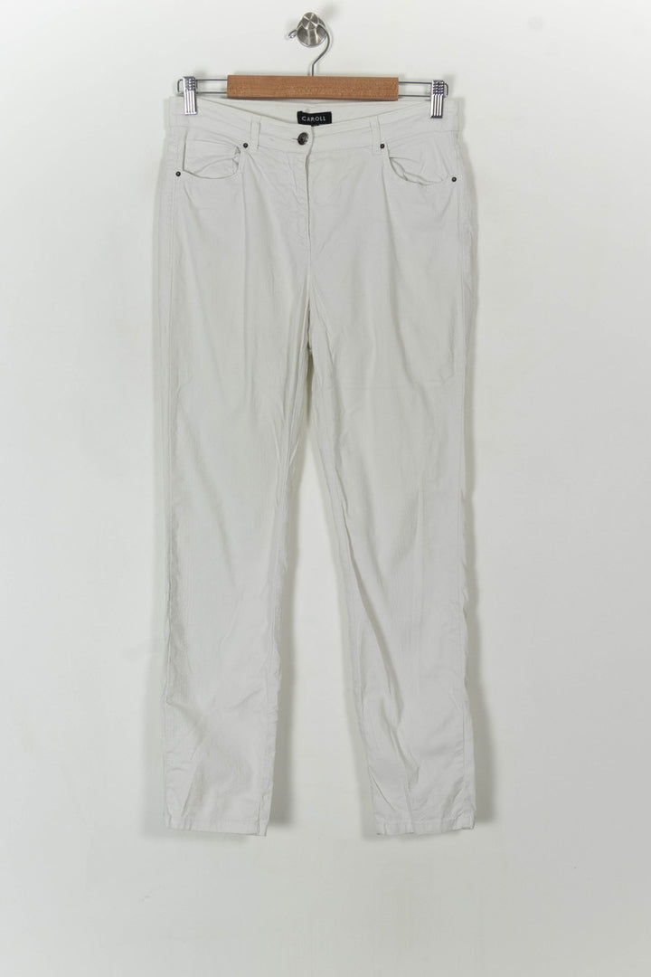 Jean Blanc - Taille M/38 de la marque Caroll | PARAD120147 - Vendu par Paradigme - Image 2