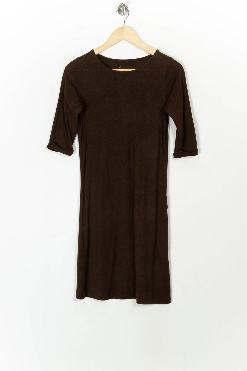 Robe Midi Marron - Taille XS/34 de la marque Sessùn | PARAD120154 - Vendu par Paradigme - Image 2