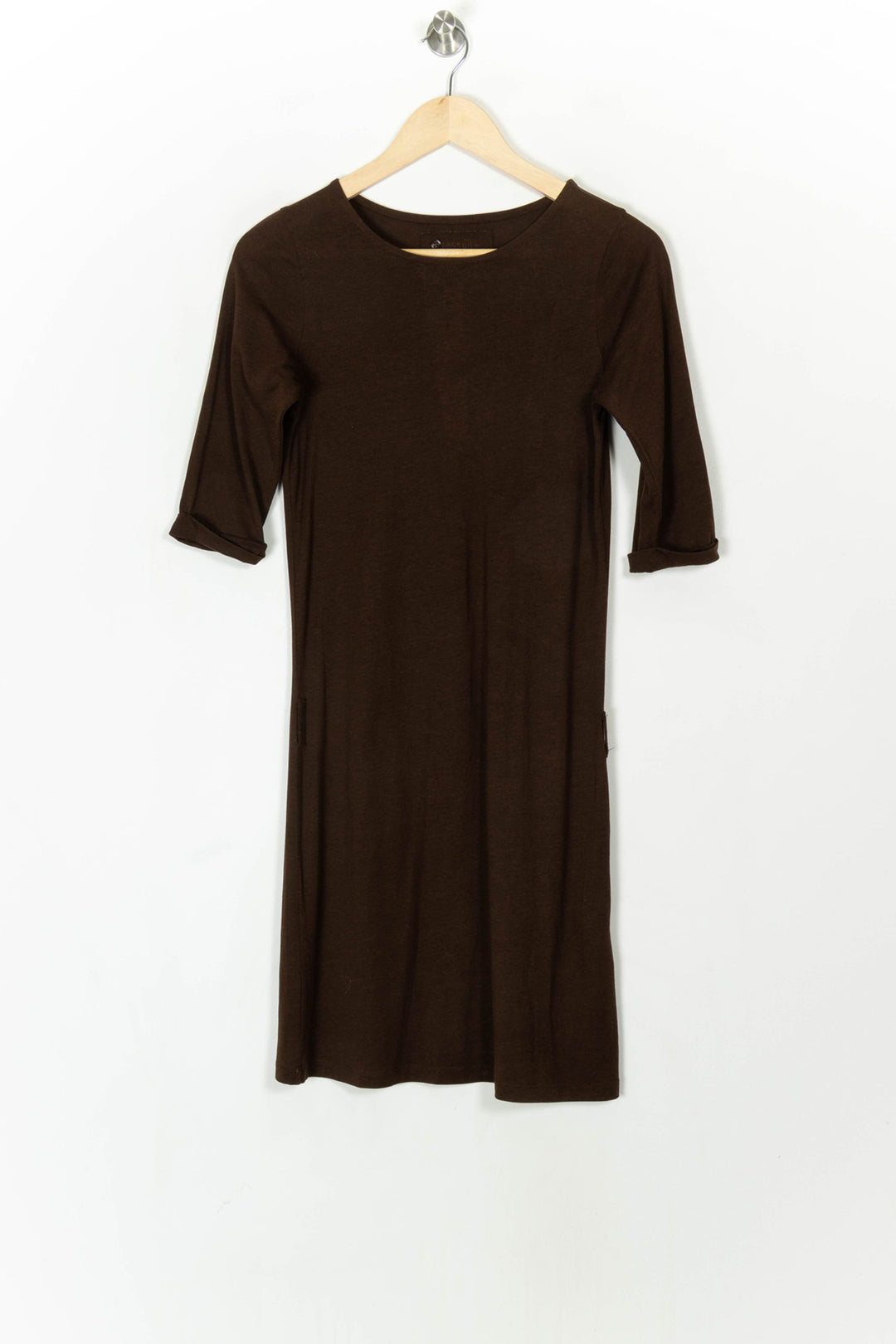 Robe Midi Marron - Taille XS/34 de la marque Sessùn | PARAD120154 - Vendu par Paradigme - Image 2