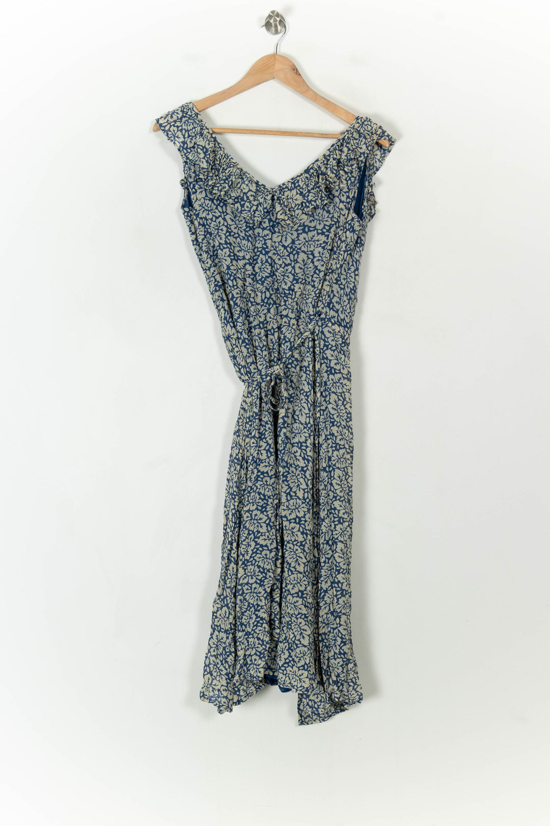 Robe Longue Bleue et Écrue - Taille S/36 de la marque Petite Mendigote | PARAD120157 - Vendu par Paradigme - Image 5