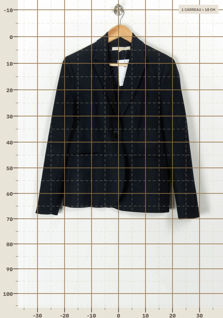 Blazer Bleu - Taille M/38 de la marque La Fée Maraboutée | PARAD120160 - Vendu par Paradigme - Image 4