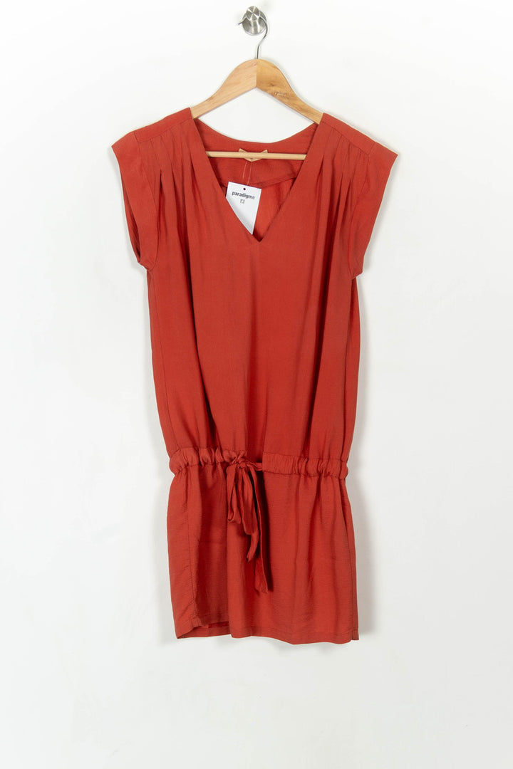 Robe Courte Rouge - Taille S/36 de la marque Sessùn | PARAD120161 - Vendu par Paradigme - Image 2