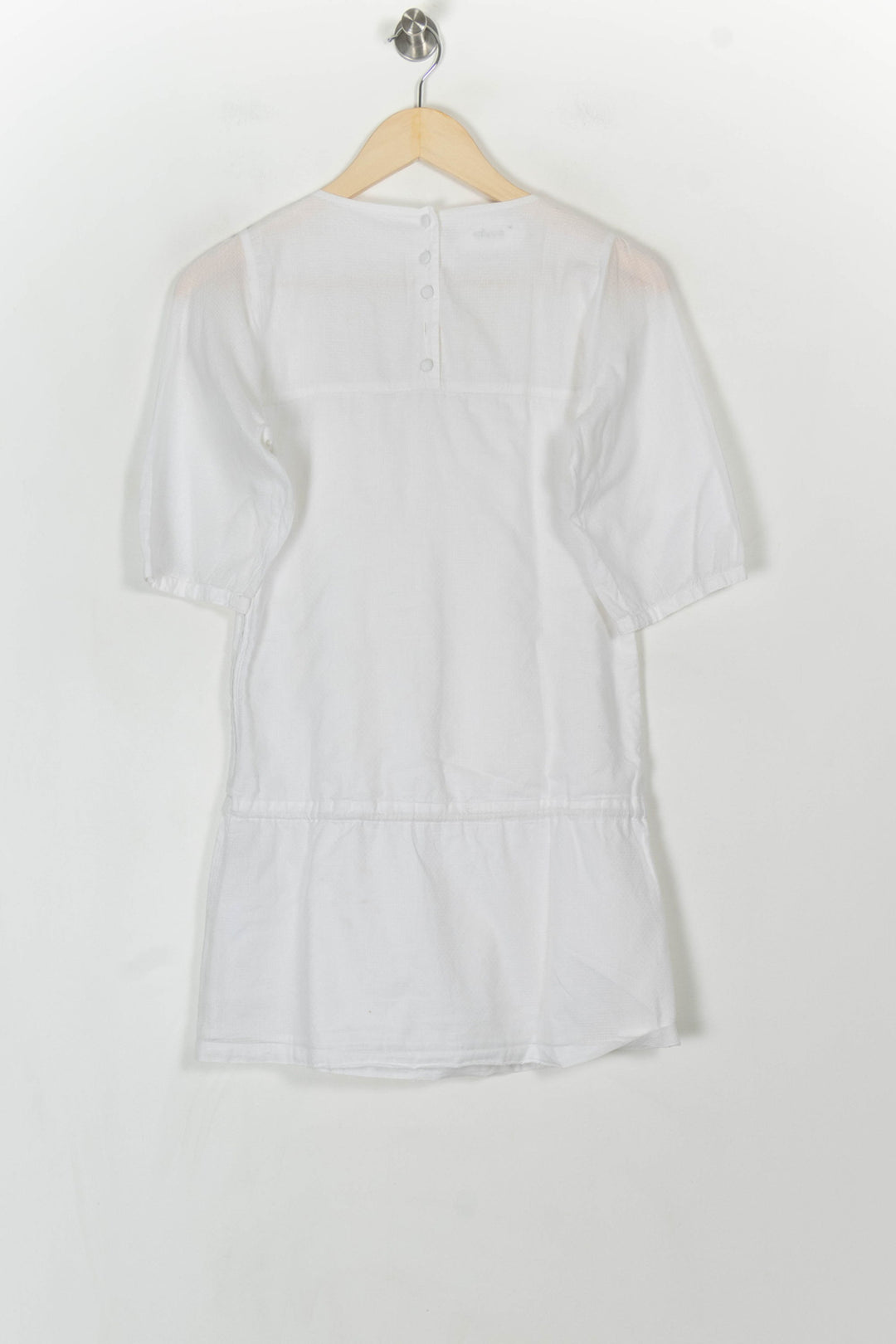 Robe Courte Blanche et Beige - Taille M/38 de la marque Sessùn | PARAD120163 - Vendu par Paradigme - Image 5