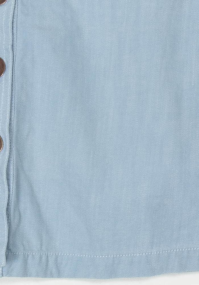 Jupe Courte Bleue - Taille XS/34 de la marque Sessùn | PARAD120165 - Vendu par Paradigme - Image 3
