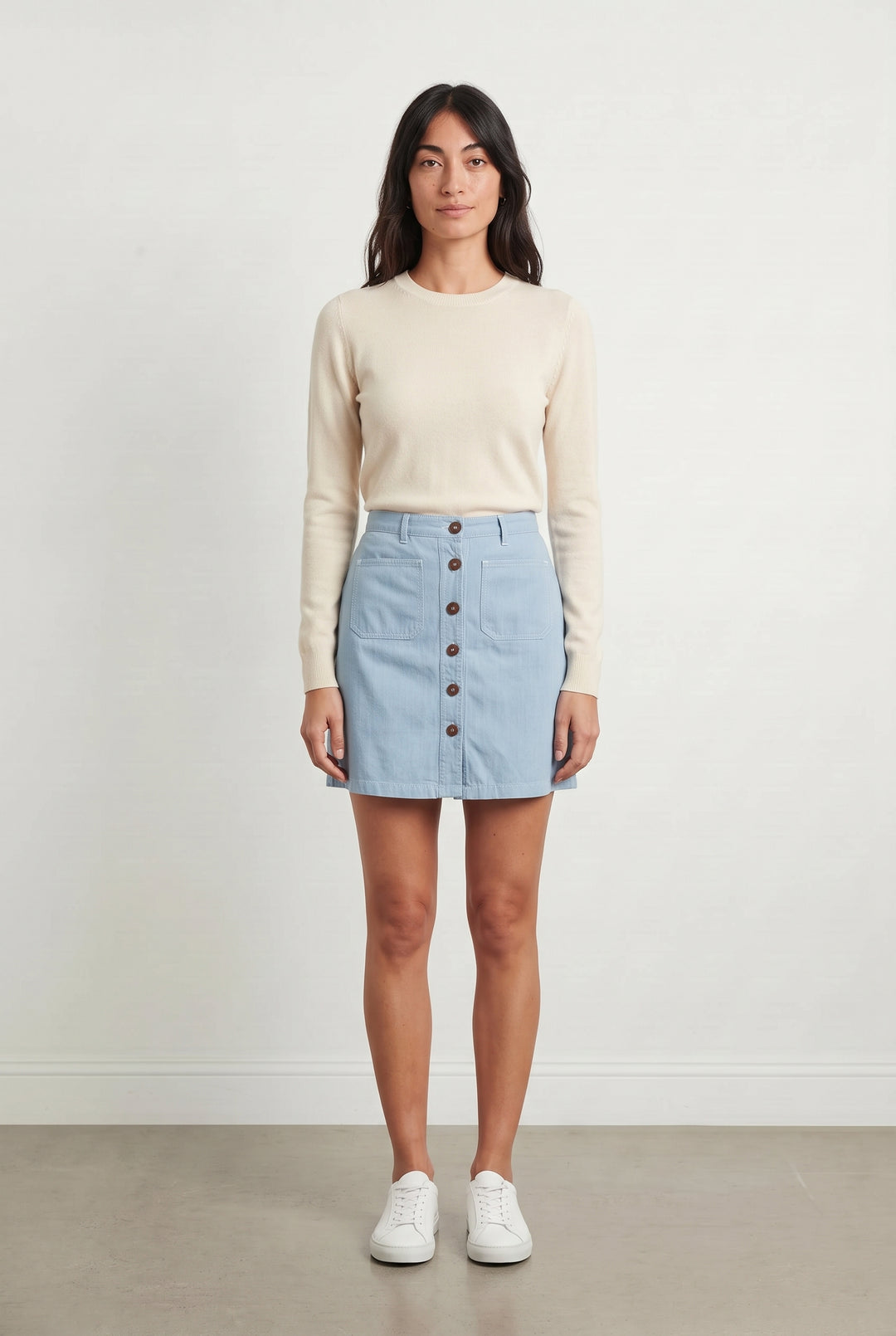Jupe Courte Bleue - Taille XS/34 de la marque Sessùn | PARAD120165 - Vendu par Paradigme - Image 1