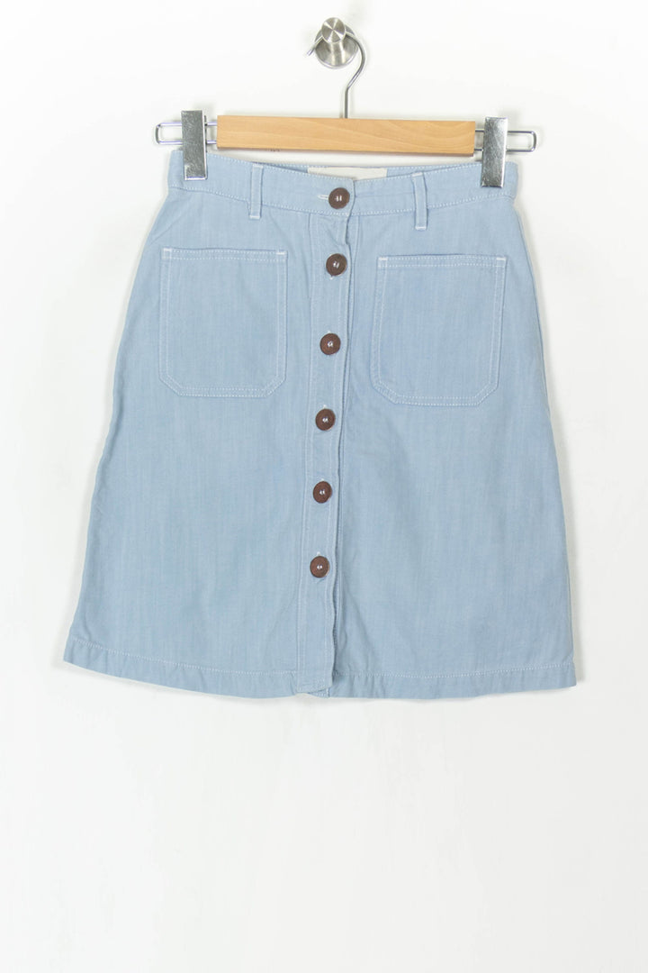 Jupe Courte Bleue - Taille XS/34 de la marque Sessùn | PARAD120165 - Vendu par Paradigme - Image 2
