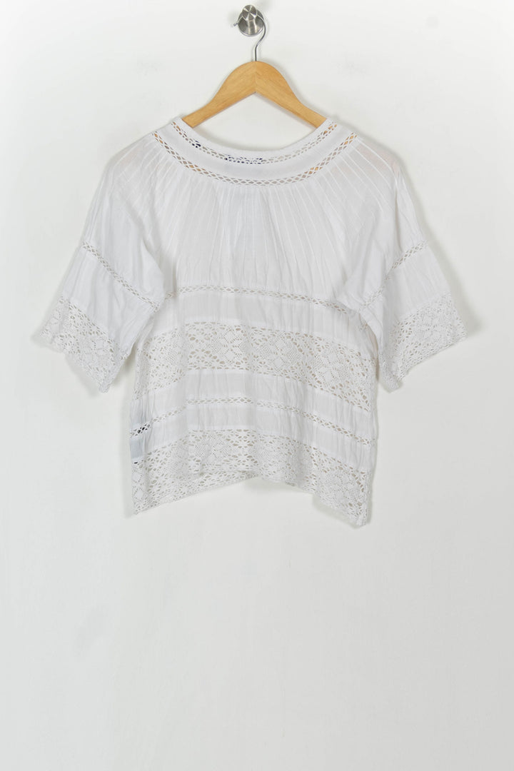 Blouse Blanche - Taille M/38 de la marque The Kooples | PARAD120169 - Vendu par Paradigme - Image 5