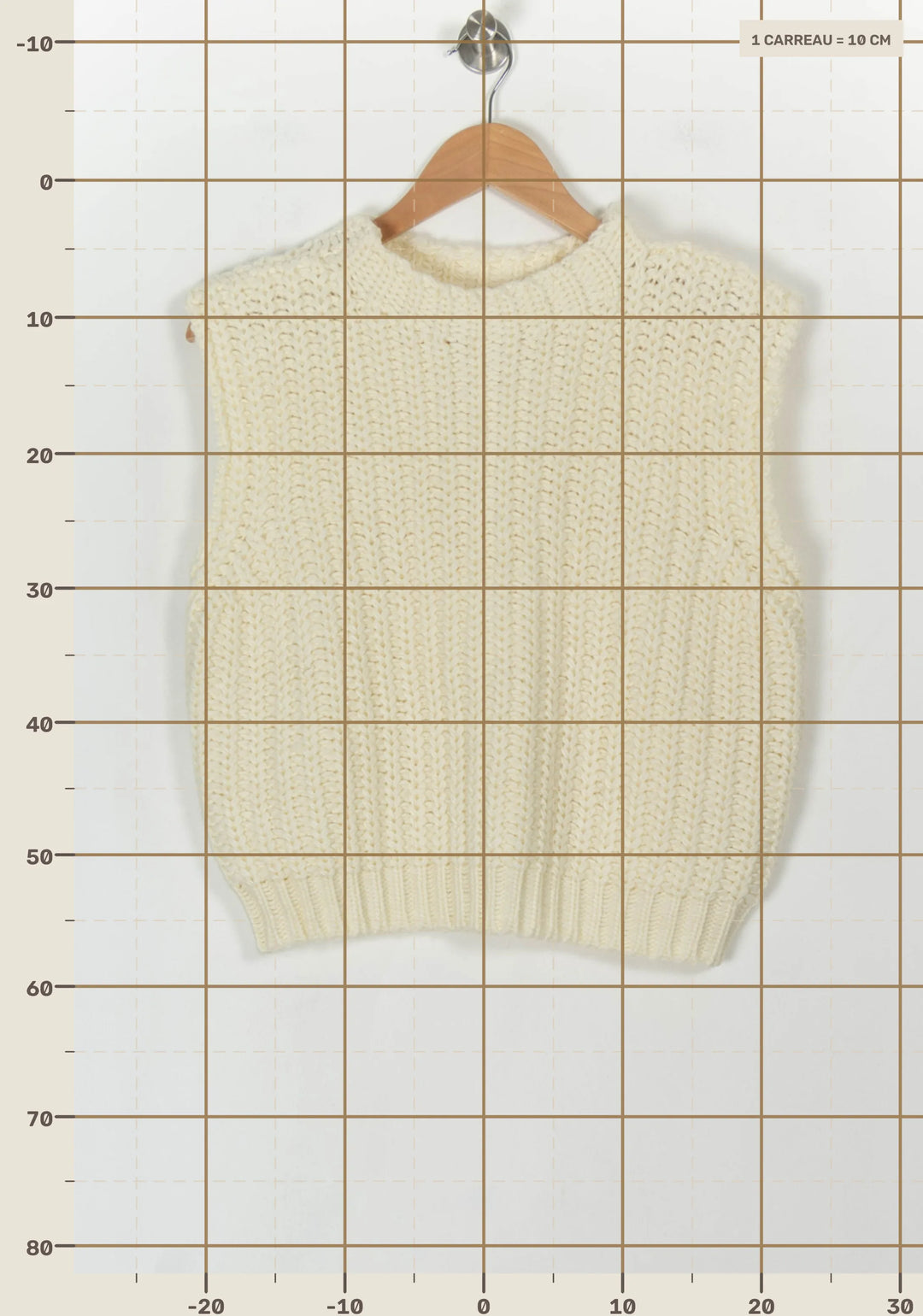Pull Sans Manches Beige - Taille XS/34 de la marque Sessùn | PARAD120171 - Vendu par Paradigme - Image 4
