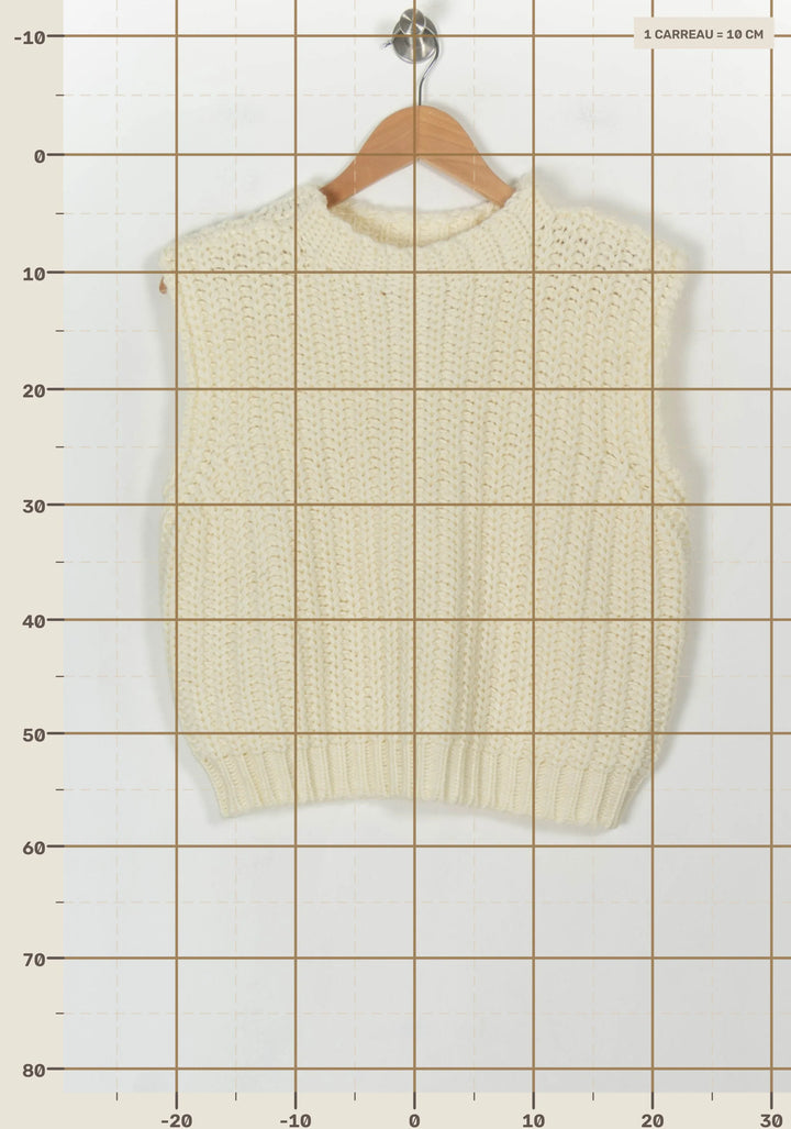 Pull Sans Manches Beige - Taille XS/34 de la marque Sessùn | PARAD120171 - Vendu par Paradigme - Image 4