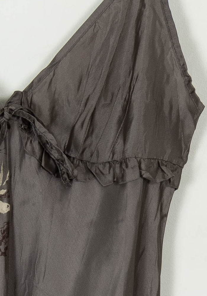 Robe Nuisette Grise - Taille L/40 de la marque La Fée Maraboutée | PARAD120175 - Vendu par Paradigme - Image 3