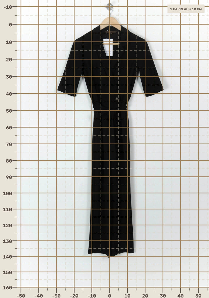 Combinaison Noire - Taille XS/34 de la marque La Fée Maraboutée | PARAD120180 - Vendu par Paradigme - Image 4