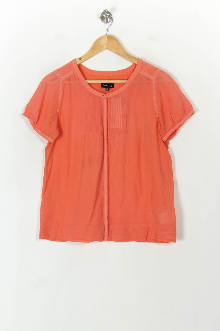 Blouse Orange - Taille L/40 de la marque Caroll | PARAD120182 - Vendu par Paradigme - Image 2