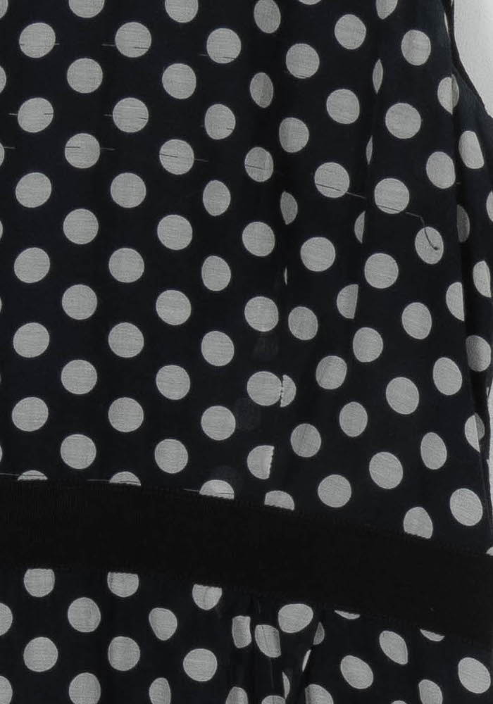 Robe Sans Manches Noire à Pois Blancs - Taille XXL/44 de la marque Maison 123 | PARAD120183 - Vendu par Paradigme - Image 3