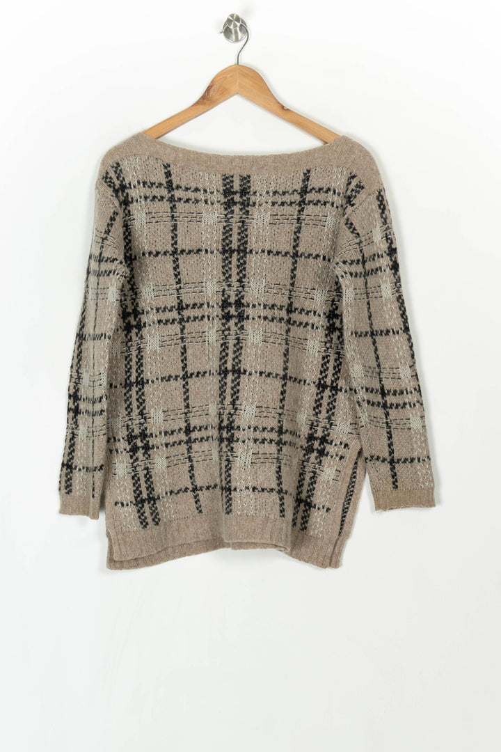 Pull Beige et Noir - Taille M/38 de la marque Max Mara | PARAD120189 - Vendu par Paradigme - Image 5