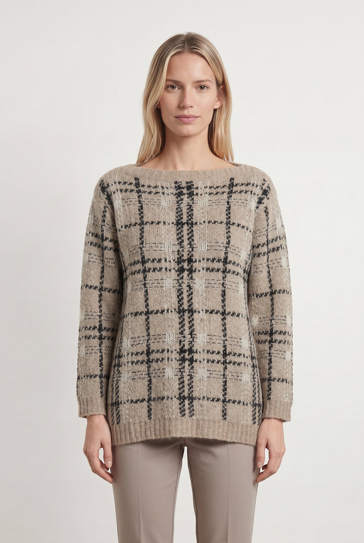 Pull Beige et Noir - Taille M/38 de la marque Max Mara | PARAD120189 - Vendu par Paradigme - Image 1